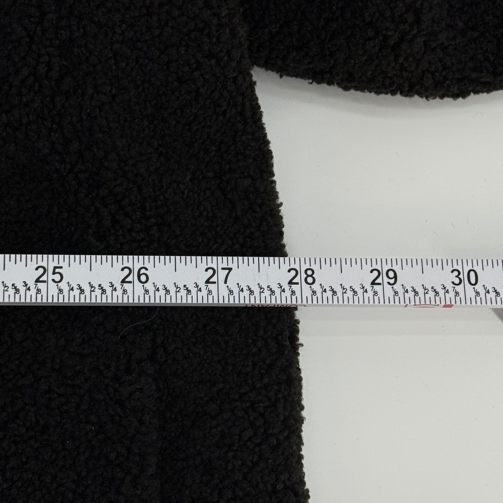 Kensie Womens Black‎ Faux Fur Teddy Coat Double Breasted Pockets Warm Winter NEW - Picture 14 of 16
